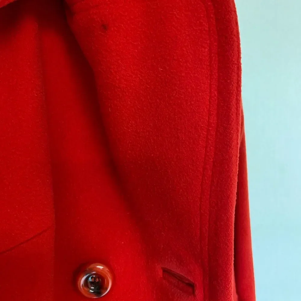 Vintage 70s Rosewin red peacoat size S/M
